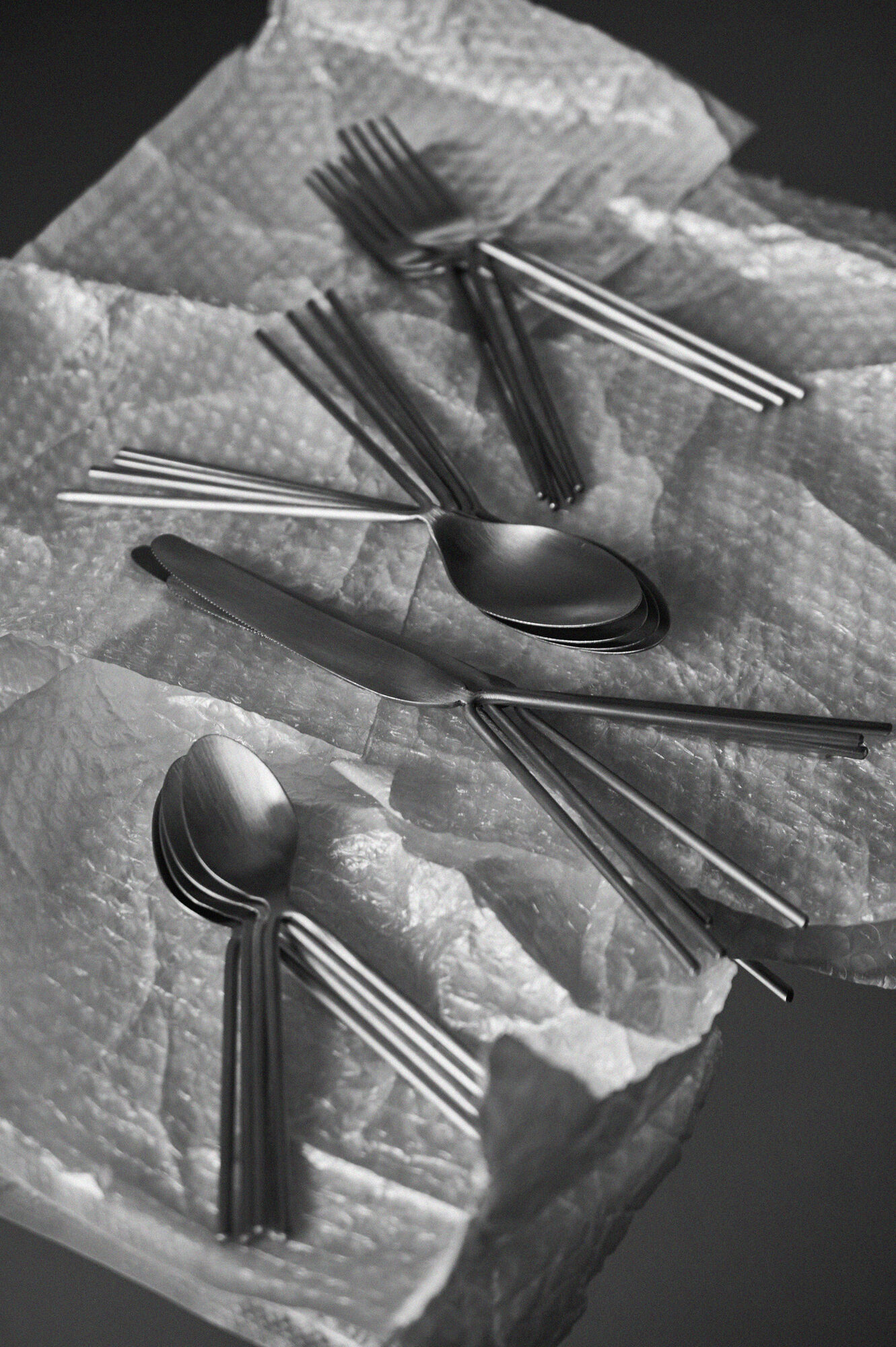 Tavola Distorta — cutlery detail