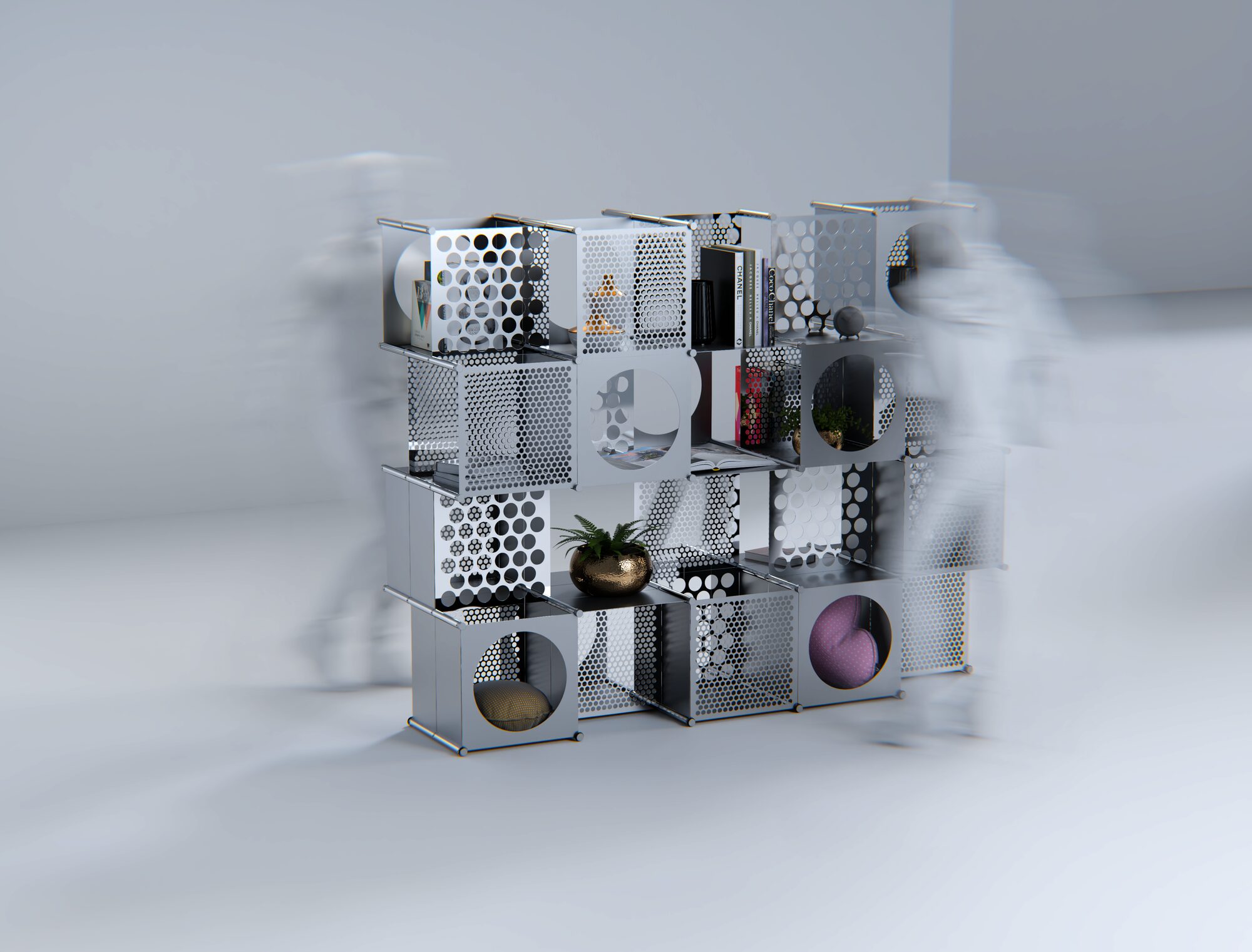 Tesserio — full unit in a room, in use